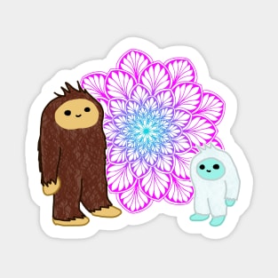 Baby Squatch and Yeti Sticker